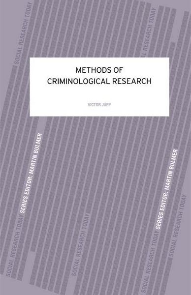 Produktbild: Methods of Criminological Research