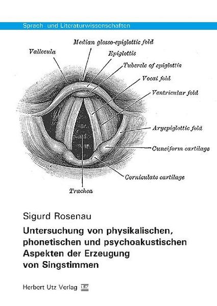 Produktbild: Untersuchung von physikalischen, phonetischen und psychoakustischen Aspekten der Erzeugung von Singstimmen