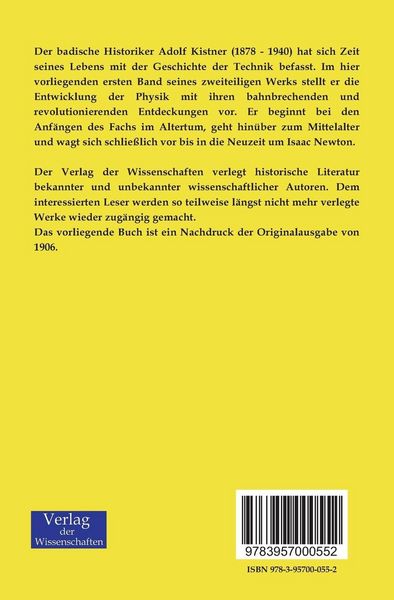 Produktbild: Geschichte der Physik 1