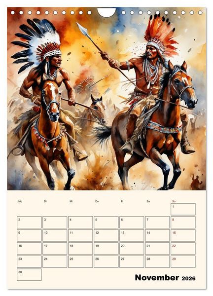 Produktbild: Indianische Kultur (Wandkalender 2026 DIN A4 hoch), CALVENDO Monatskalender