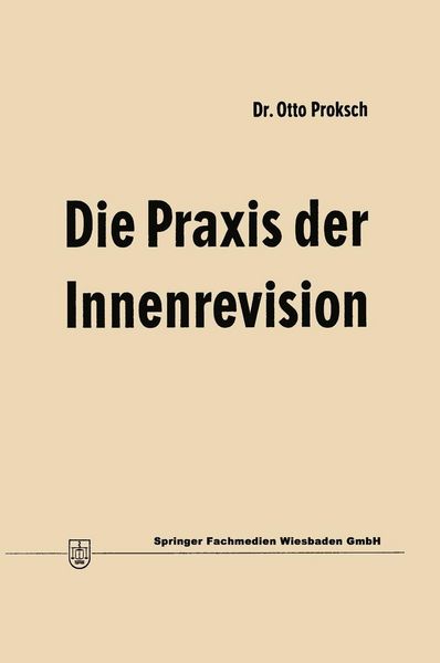 Produktbild: Die Praxis der Innenrevision
