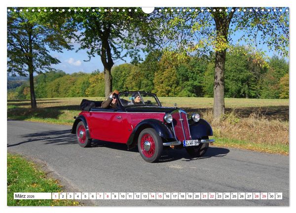 Produktbild: Oldtimer in Colditz (Wandkalender 2026 DIN A3 quer), CALVENDO Monatskalender