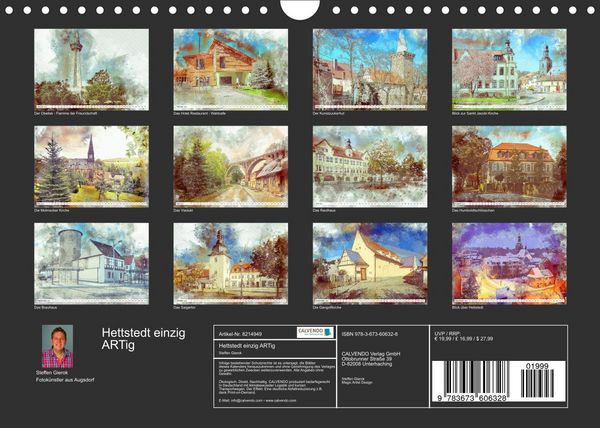 Produktbild: Hettstedt einzig ARTig (Wandkalender 2022 DIN A4 quer)