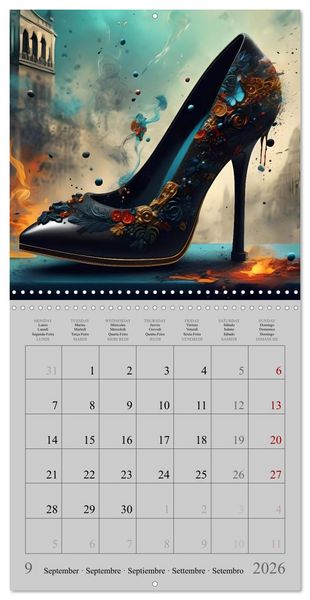 Produktbild: Enchanted by high heels - For shoe lovers (Wall Calendar 2026 12 &times; 12 Inch) CALVENDO 12 Month Wall Calendar