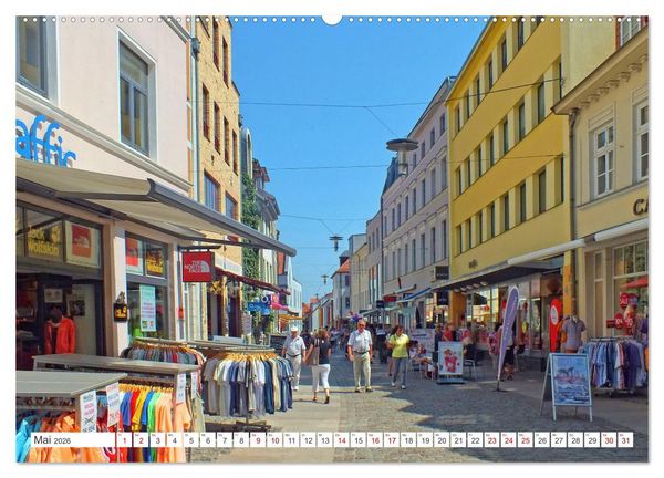 Produktbild: Hansestadt Stralsund - Ein Sommertag an der Ostseek&uuml;ste Vorpommerns (Wandkalender 2026 DIN A2 quer), CALVENDO Monatskalender