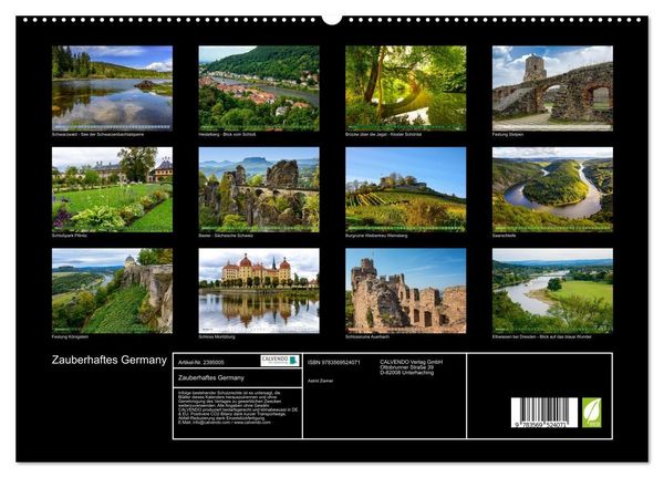Produktbild: Zauberhaftes Germany (hochwertiger Premium Wandkalender 2027 DIN A2 quer), Kunstdruck in Hochglanz