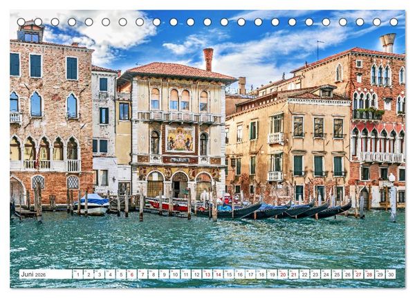 Produktbild: Venedig - Impressionen aus der Serenissima (Tischkalender 2026 DIN A5 quer), CALVENDO Monatskalender