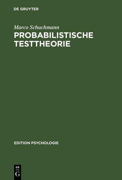 Produktbild: Probabilistische Testtheorie