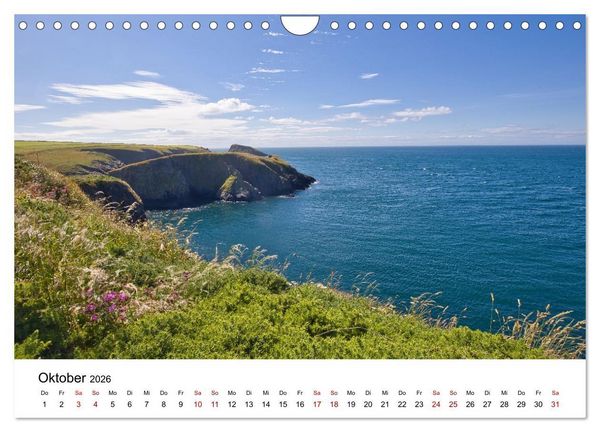 Produktbild: Wales Land der Sehensw&uuml;rdigkeiten, Landschaften und Natur (Wandkalender 2026 DIN A4 quer), CALVENDO Monatskalender