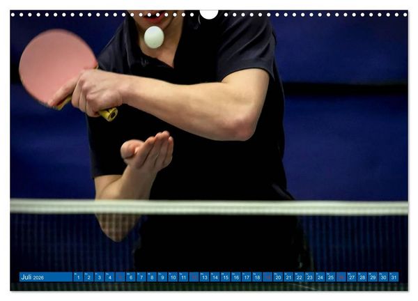 Produktbild: Tischtennis - Der am schnellsten gespielte Sport der Welt (Wandkalender 2026 DIN A3 quer), CALVENDO Monatskalender