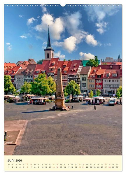 Produktbild: Geliebtes Erfurt (hochwertiger Premium Wandkalender 2026 DIN A2 hoch), Kunstdruck in Hochglanz