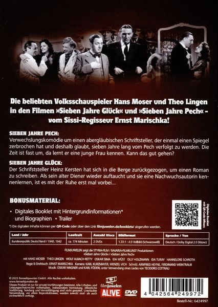 Produktbild: Sieben Jahre Pech / Sieben Jahre Gl&uuml;ck - Doppelbox (Neuauflage) [2 DVDs]