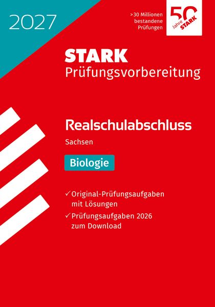 Produktbild: STARK Biologie - Realschulabschluss 2027 Sachsen - Pr&uuml;fungsvorbereitung