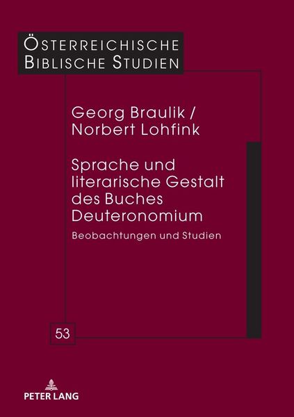 Produktbild: Sprache und literarische Gestalt des Buches Deuteronomium