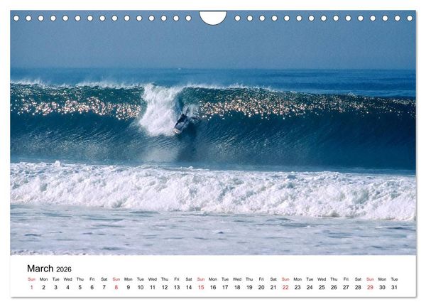 Produktbild: SURFERS AND WAVES (Wall Calendar 2026 DIN A4 landscape), CALVENDO 12 Month Wall Calendar