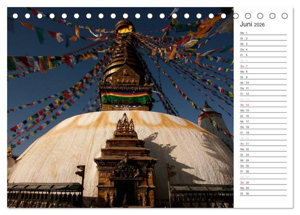 Produktbild: Nepal (Tischkalender 2026 DIN A5 quer), CALVENDO Monatskalender