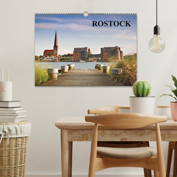 Produktbild: Rostock (Wandkalender 2026 DIN A3 quer), CALVENDO Monatskalender