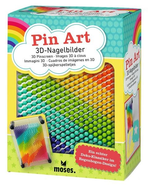 Produktbild: 3D-Nagelbilder Regenbogen Pin Art