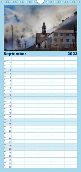Produktbild: Familienplaner Spitzbergen - Wild.Rau.Ungez&auml;hmt. (Wandkalender 2022 , 21 cm x 45 cm, hoch)