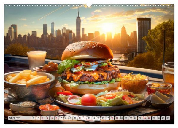 Produktbild: STREET FOOD Genuss International (Wandkalender 2026 DIN A2 quer), CALVENDO Monatskalender