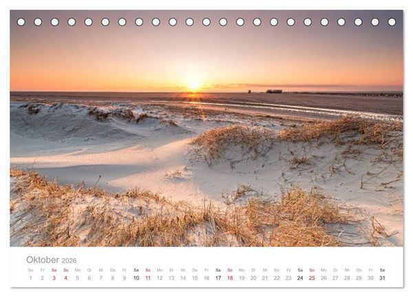 Produktbild: St. Peter-Ording. Deutschlands gr&ouml;&szlig;te Sandkiste (Tischkalender 2026 DIN A5 quer), CALVENDO Monatskalender