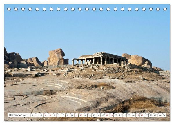 Produktbild: Momente einer Reise - Goa und Karnataka (Tischkalender 2027 DIN A5 quer), CALVENDO Monatskalender