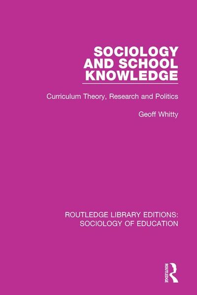Produktbild: Sociology and School Knowledge