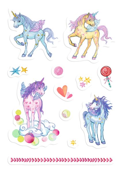 Produktbild: Sticker - Einhorn-Paradies