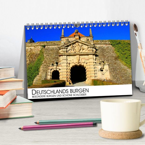 Produktbild: Deutschlands Burgen - besondere Burgen und sch&ouml;ne Schl&ouml;sser (Tischkalender 2026 DIN A5 quer), CALVENDO Monatskalender