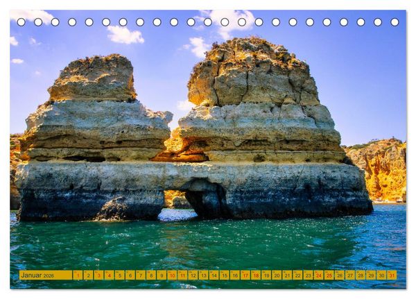 Produktbild: Algarve pur (Tischkalender 2026 DIN A5 quer), CALVENDO Monatskalender