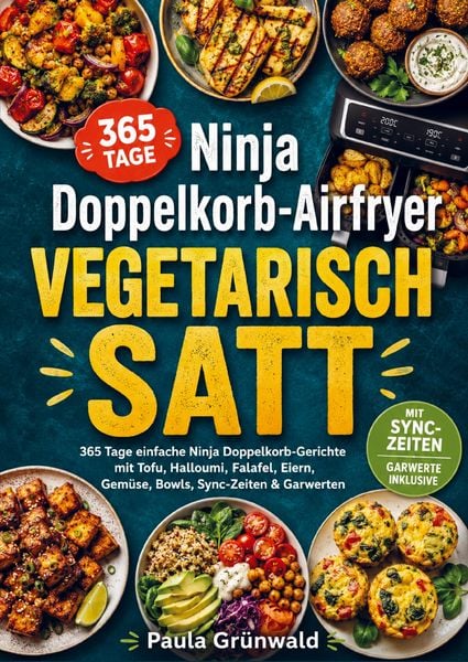 Produktbild: Ninja Doppelkorb-Airfryer vegetarisch satt