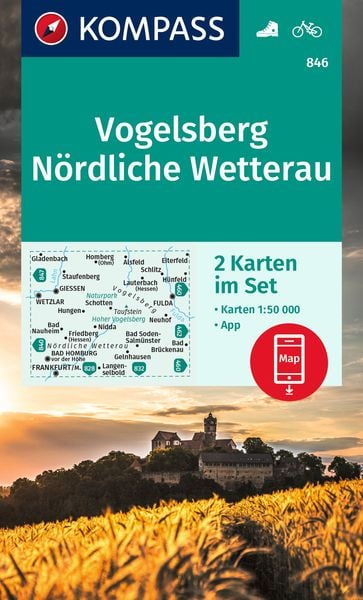 KOMPASS Wanderkarten-Set Vogelsberg, Nördliche Wetterau (2 Karten) 1:50.000, Sonstige von , Kompass-Karten, 978-3-99121-588-2