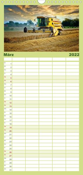 Produktbild: Familienplaner Landwirtschaft - die Zukunft ist digital (Wandkalender 2022 , 21 cm x 45 cm, hoch)