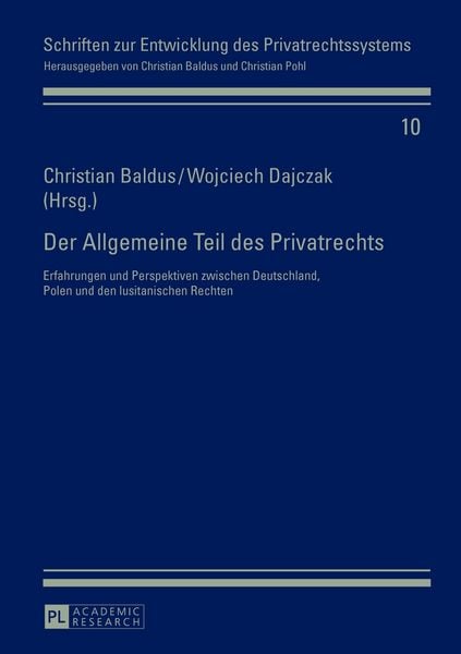 Produktbild: Der Allgemeine Teil des Privatrechts