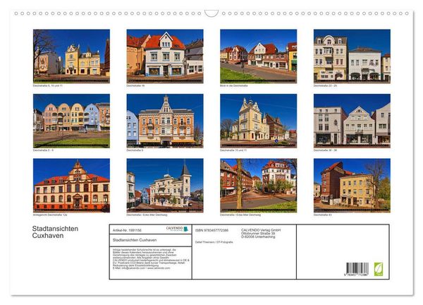 Produktbild: Stadtansichten Cuxhaven (Wandkalender 2026 DIN A2 quer), CALVENDO Monatskalender