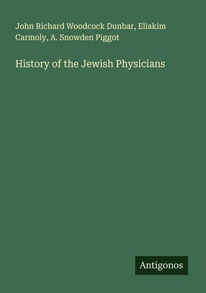 Produktbild: History of the Jewish Physicians