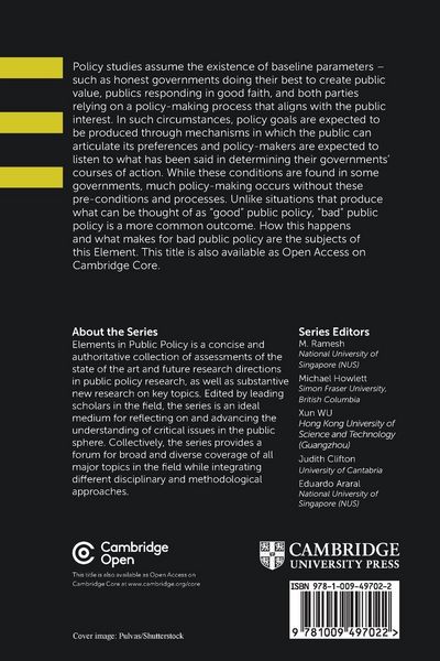 Produktbild: Bad Public Policy