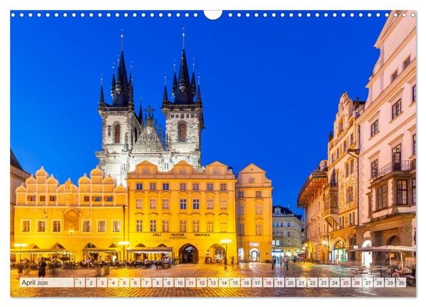 Produktbild: PRAG Impressionen bei Tag und Nacht (Wandkalender 2026 DIN A3 quer), CALVENDO Monatskalender