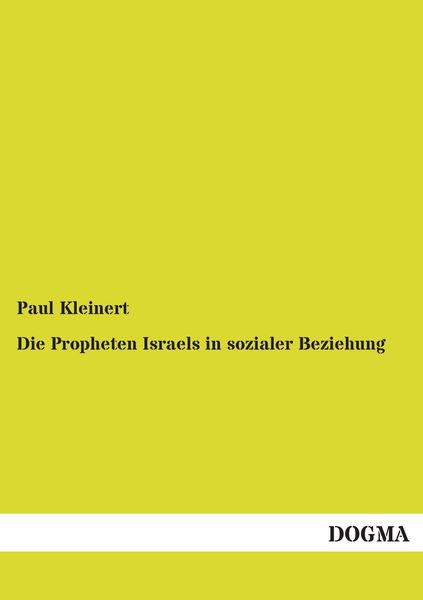 Produktbild: Die Propheten Israels in sozialer Beziehung