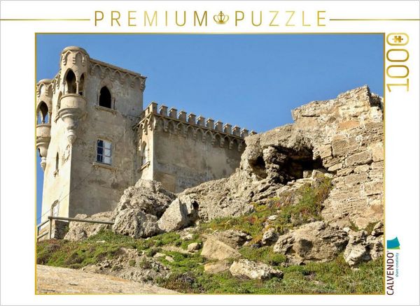 CALVENDO Puzzle Castillo de Santa Catalina in Tarifa | 1000 Teile Lege-Größe 64 × 48 cm Foto-Puzzle für glückliche Stunden