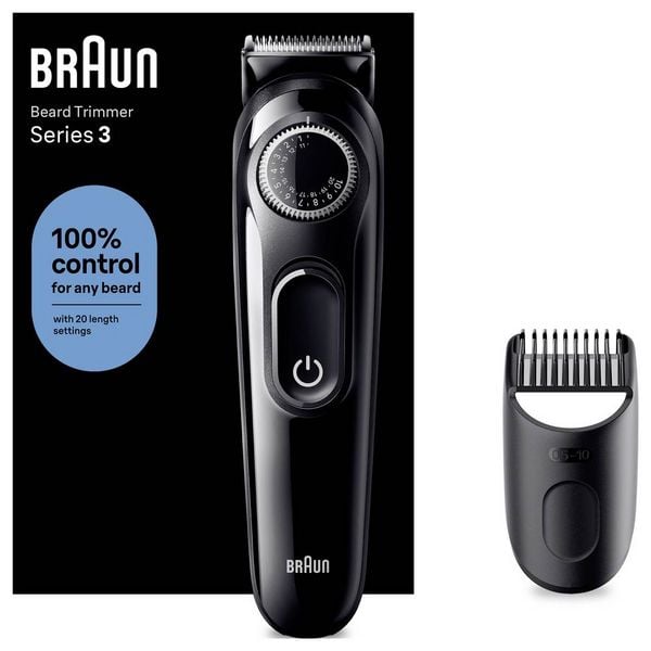 Produktbild: Braun BT3400 Bartschneider, Pr&auml;zisions Trimmer abwaschbar Schwarz