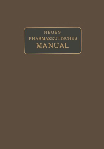 Produktbild: Neues Pharmazeutisches Manual