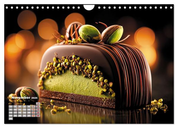 Produktbild: S&uuml;&szlig;e Verf&uuml;hrungen - Exquisite Desserts (Wandkalender 2026 DIN A4 quer), CALVENDO Monatskalender