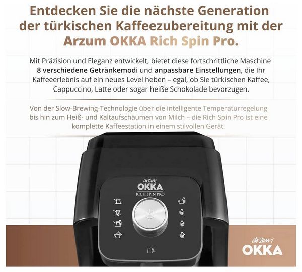 Produktbild: Arzum ESPRESSOKANNE mit Kaffeemaschine Bronze Fassungsverm&ouml;gen Tassen=5