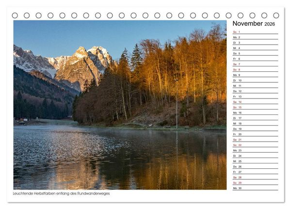 Produktbild: Zu Besuch am Riessersee (Tischkalender 2026 DIN A5 quer), CALVENDO Monatskalender