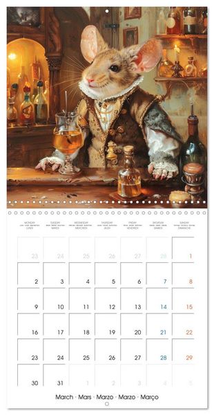 Produktbild: Animal La Belle Epoque (Wall Calendar 2026 12 &times; 12 Inch) CALVENDO 12 Month Wall Calendar