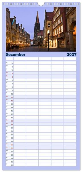 Produktbild: Familienplaner 2027 - Magisches M&uuml;nster mit 5 Spalten (Wandkalender, 21 x 45 cm) CALVENDO