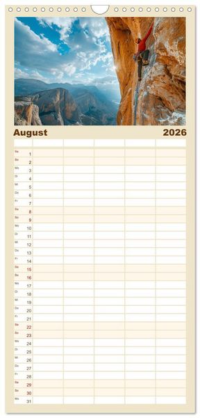 Produktbild: Familienplaner 2026 - Vertikale Freiheit mit 5 Spalten (Wandkalender, 21 x 45 cm) CALVENDO