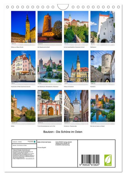 Produktbild: Bautzen - Die Sch&ouml;ne im Osten (Wandkalender 2026 DIN A4 hoch), CALVENDO Monatskalender