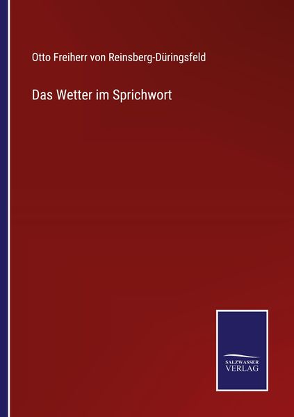 Produktbild: Das Wetter im Sprichwort